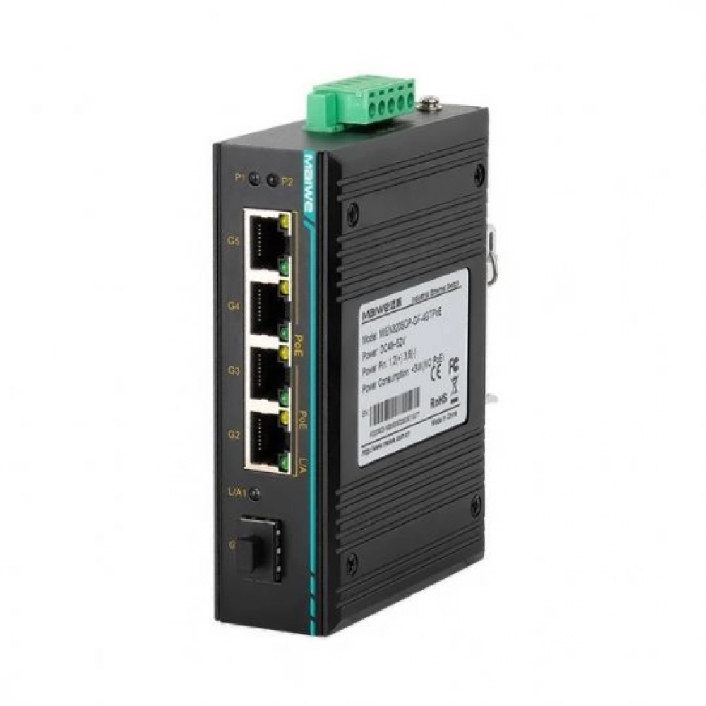 CIEN3205GP-1xGbit SFP, 4xGbit RJ45 PoE Unmanaged Switch