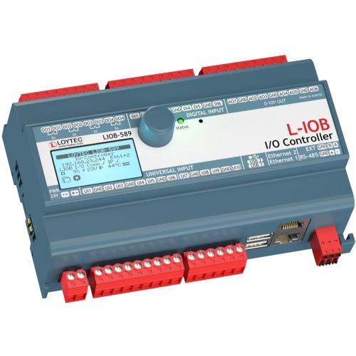Loytec LIOB-589 L‑IOB BACnet, Modbus Haberleşmeli Dahili Web-Serverlı Programlanabilir Kontrol Cihazı