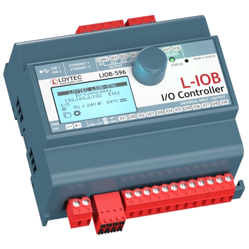 Loytec LIOB-596 L-IOB BACnet Modbus Haberleşmeli Dahili Web-Serverlı Programlanabilir Kontrol Cihazı