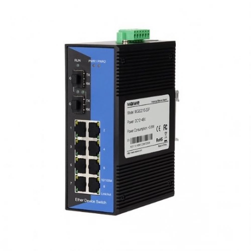 MIGE2210, 10x1Gbit RJ45/Fiber/SFP Layer2 Switch