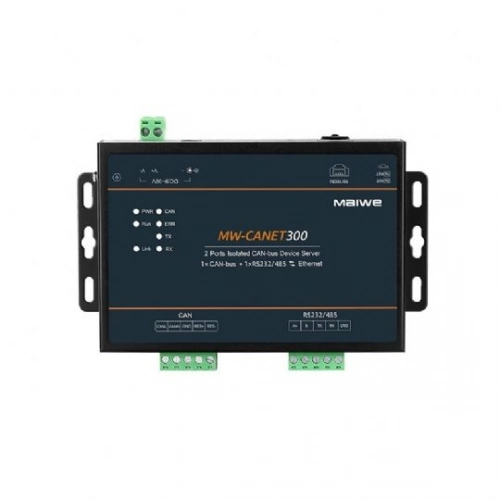 MW-CANET300, 1xCAN-Bus + 1xRS232/485 to Ethernet, CAN Server
