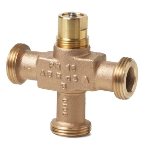 Siemens VXG44.25-10 3 Yollu Lineer Tip Dış Dişli Vana Gövdesi, DN25 (1''), PN16