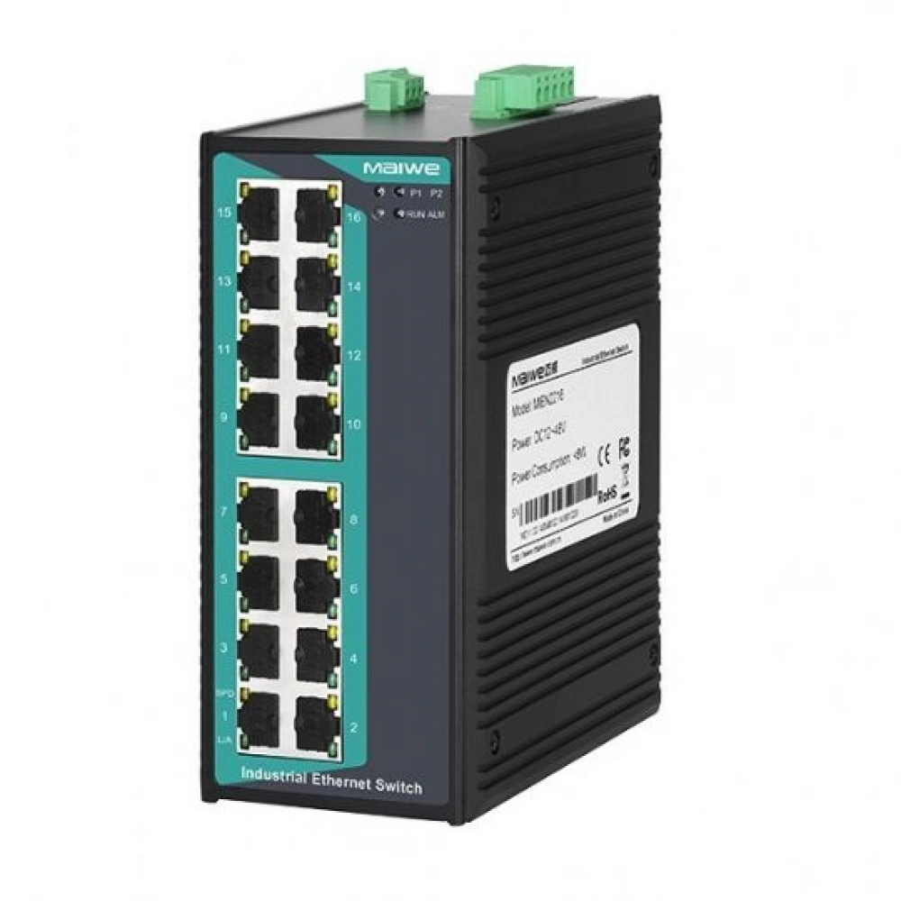 MIEN2216, 16x100M RJ45 Layer2 Switch