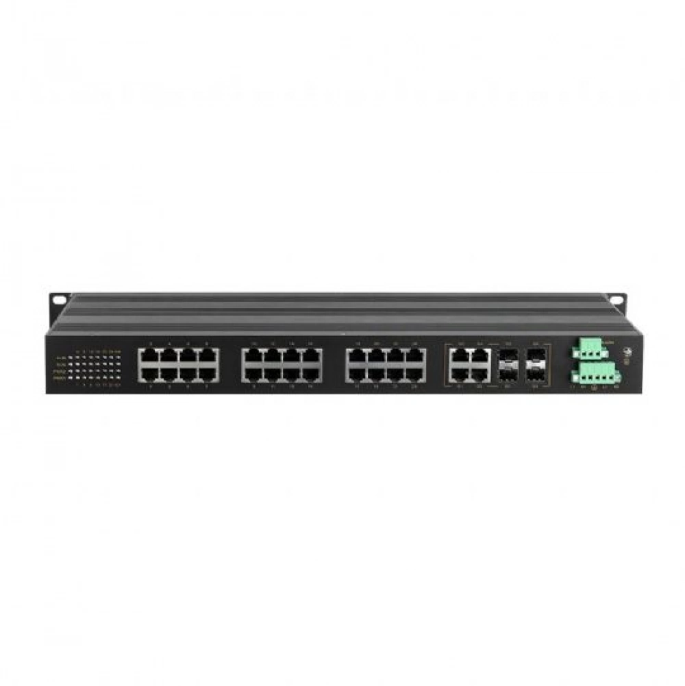 MISCOM7028, 24x100Mbit, RJ45, 4x1G Combo Layer2 Switch