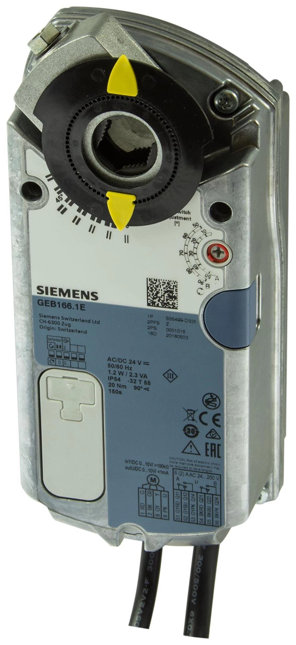 Siemens GEB346.1E Rotary Tip Hava Damper Motoru