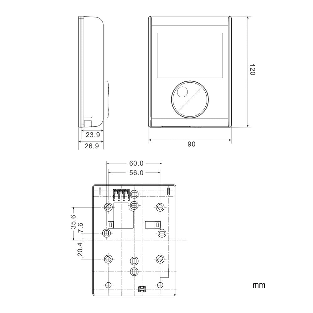 Siemens RDH100 Dijital Ekran Kablolu Oda Termostatı