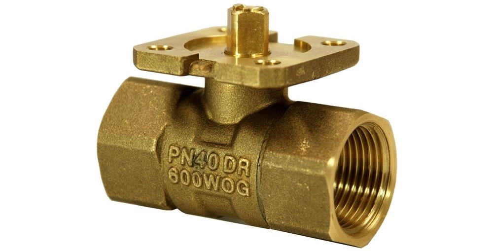 Siemens VAI61.20-10 2 Yollu Küresel Tip İç Dişli Vana Gövdesi, DN20 (3/4''), PN40